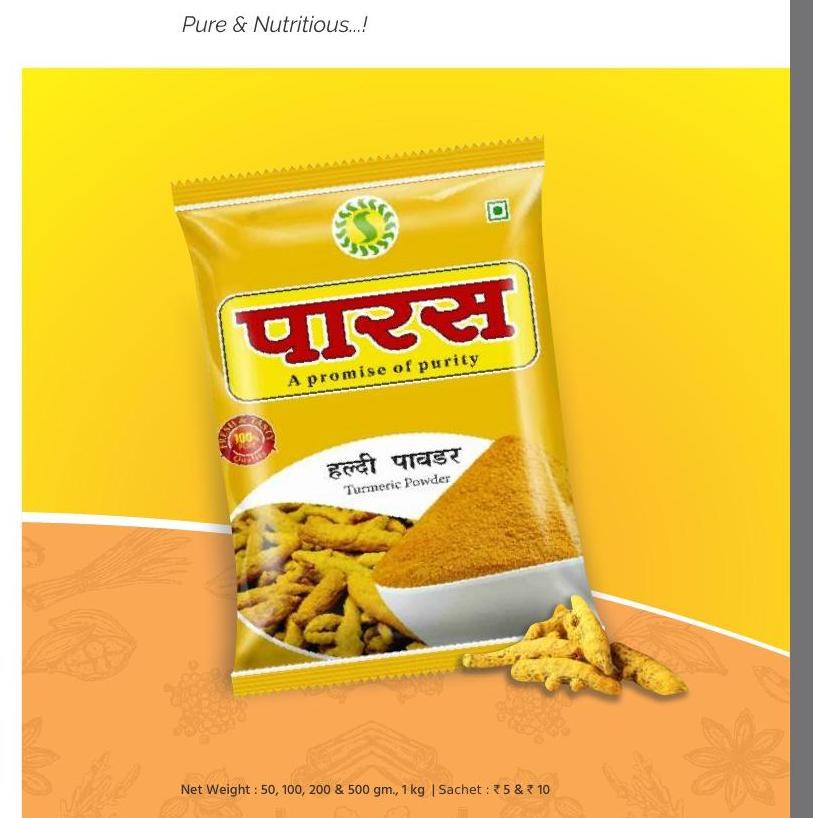 Paras Haldi Powder pack